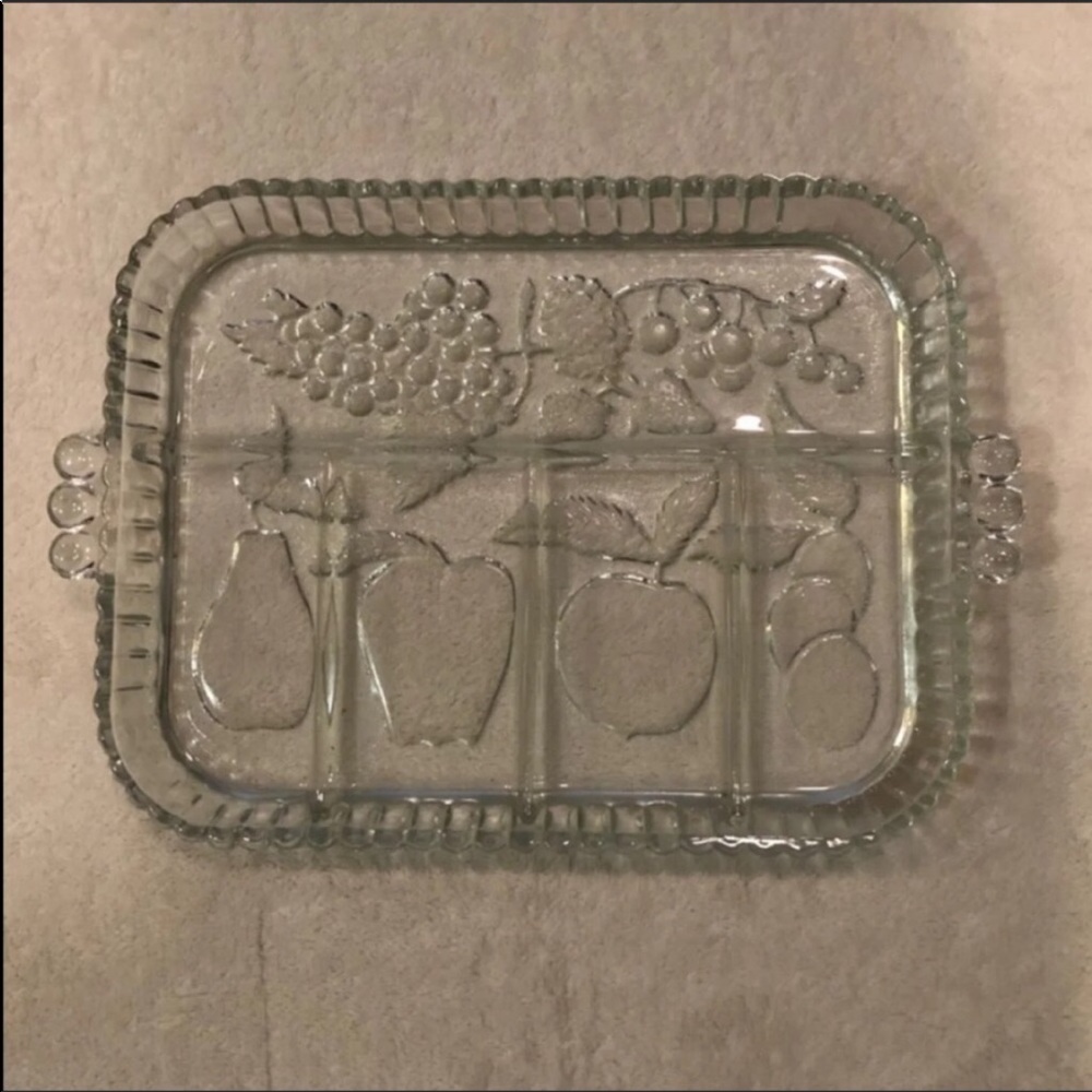 Glass Compartmentalized Tray EUC